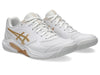 ASICS Gel Dedicate 9 Pickleball Shoes (White/Champagne) Womens